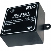 RVi-P12/1 Источник питания для камер видеонаблюдения. Входное напряжение: ~ 50 Гц 140…265 В; Выходное напряжение: DC 12,3±0,3 В