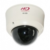 MicroDigital Видеокамера MDC-H8290 VTD-HU Купольная антивандальная камера с изображением высокой четкости HD-SDI (SMPTE-292M), 2.0 Мegapixel 1/3'' Progressive CMOS, 0.5Лк(Цвет) / 0.25Лк(Ч/б),Убираемый ИК-фильтр,3.5~16.0мм,Управление по коаксильному кабелю