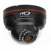 MicroDigital Видеокамера MDC-H7290 VTD-30 Купольная камера с изображением высокой четкости HD-SDI (SMPTE-292M), 2.0 Мegapixel 1/3'' Progressive CMOS, ИК-подсветка (30 ИК-диодов), 0.5Лк(Цвет) / 0Лк (ИК вкл), Убираемый ИК-фильтр, 2.8~12.0мм
