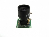 A134B Видеокамера модульная Ч/Б 1/4 (CCD-Sony), 480 ТВЛ, 0.05 lux, 12D/80мА