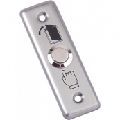 AT-H801A Кнопка выхода металлическая, НО, 86х28мм, цвет серебро